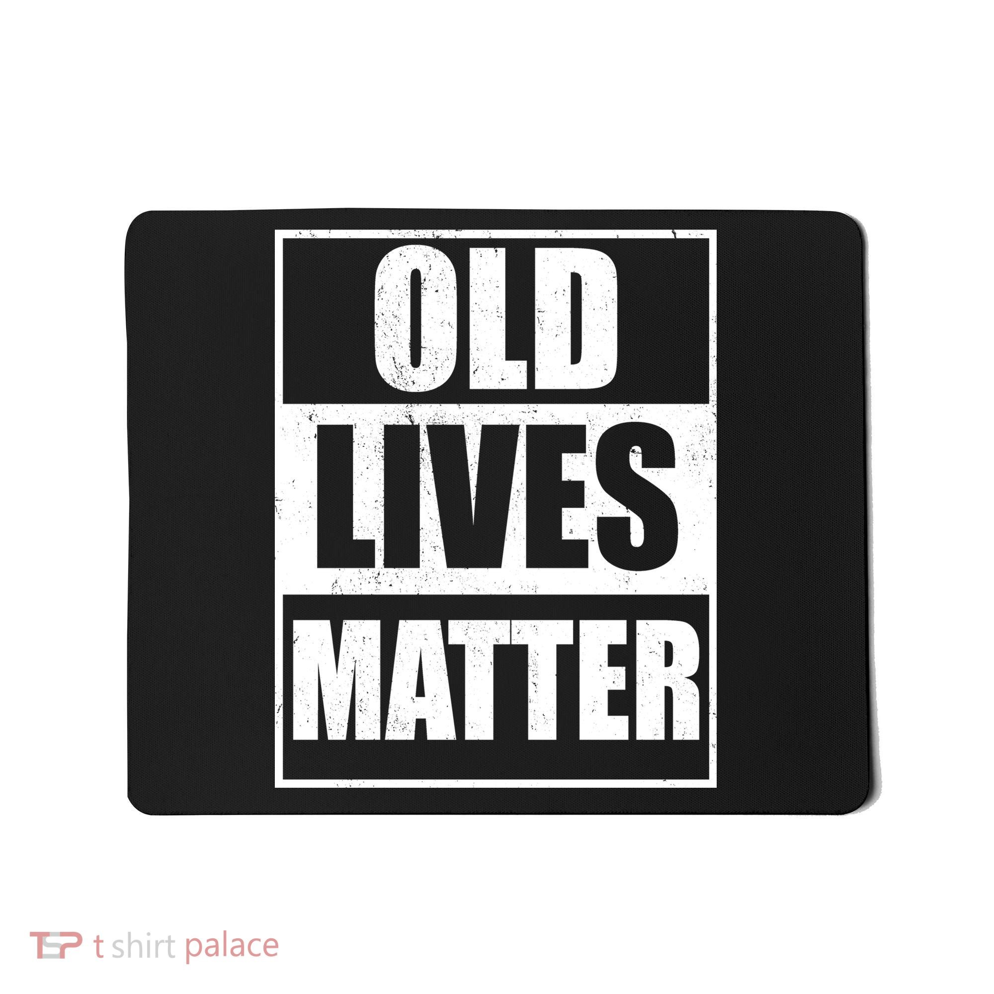 Old Lives Matter Distressed Logo Mousepad