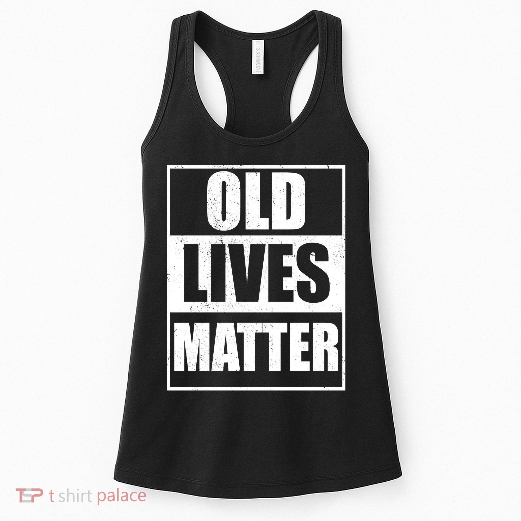 Old Lives Matter Distressed Logo Women's Tank Top