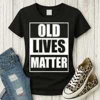 Old Lives Matter Distressed Logo Women's T-Shirt thumb 3