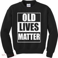 Old Lives Matter Distressed Logo Kids Sweatshirt thumb 0