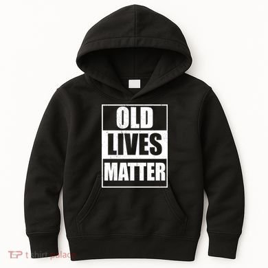 Old Lives Matter Distressed Logo Kids Hoodie