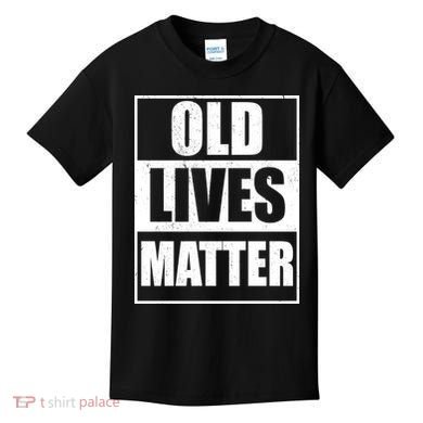 Old Lives Matter Distressed Logo Kids T-Shirt