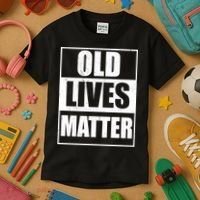 Old Lives Matter Distressed Logo Kids T-Shirt thumb 3