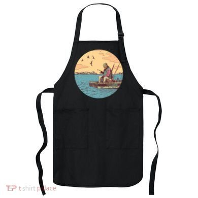 Old Man Fishing Apron