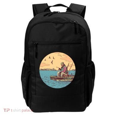 Old Man Fishing Backpack