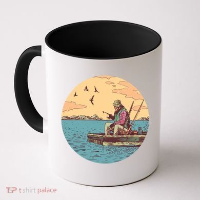 Old Man Fishing Coffee Mug