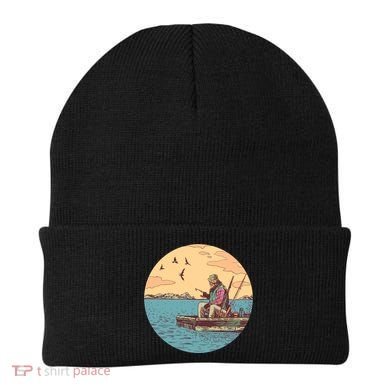 Old Man Fishing Beanie