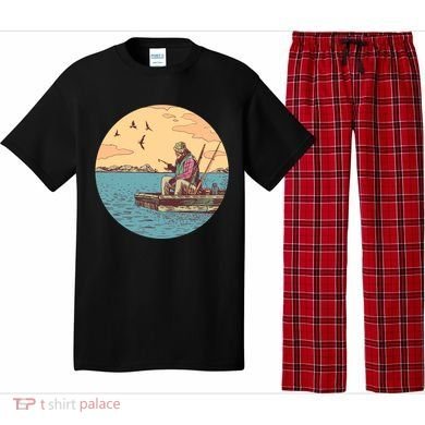 Old Man Fishing Pajama Set