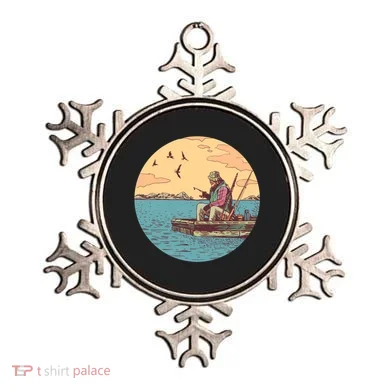Old Man Fishing Ornament