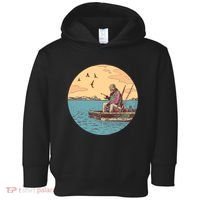 Old Man Fishing Toddler Hoodie thumb 0