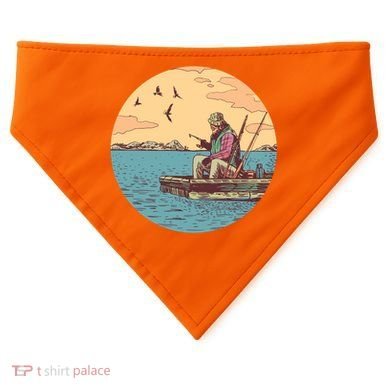 Old Man Fishing USA-Made Doggie Bandana