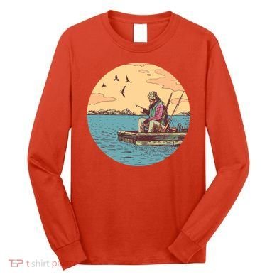 Old Man Fishing Long Sleeve Shirt