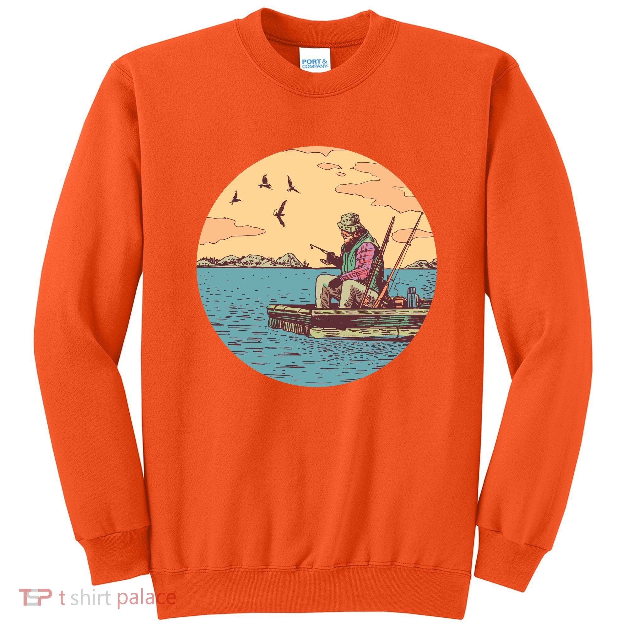 Old Man Fishing Sweatshirt