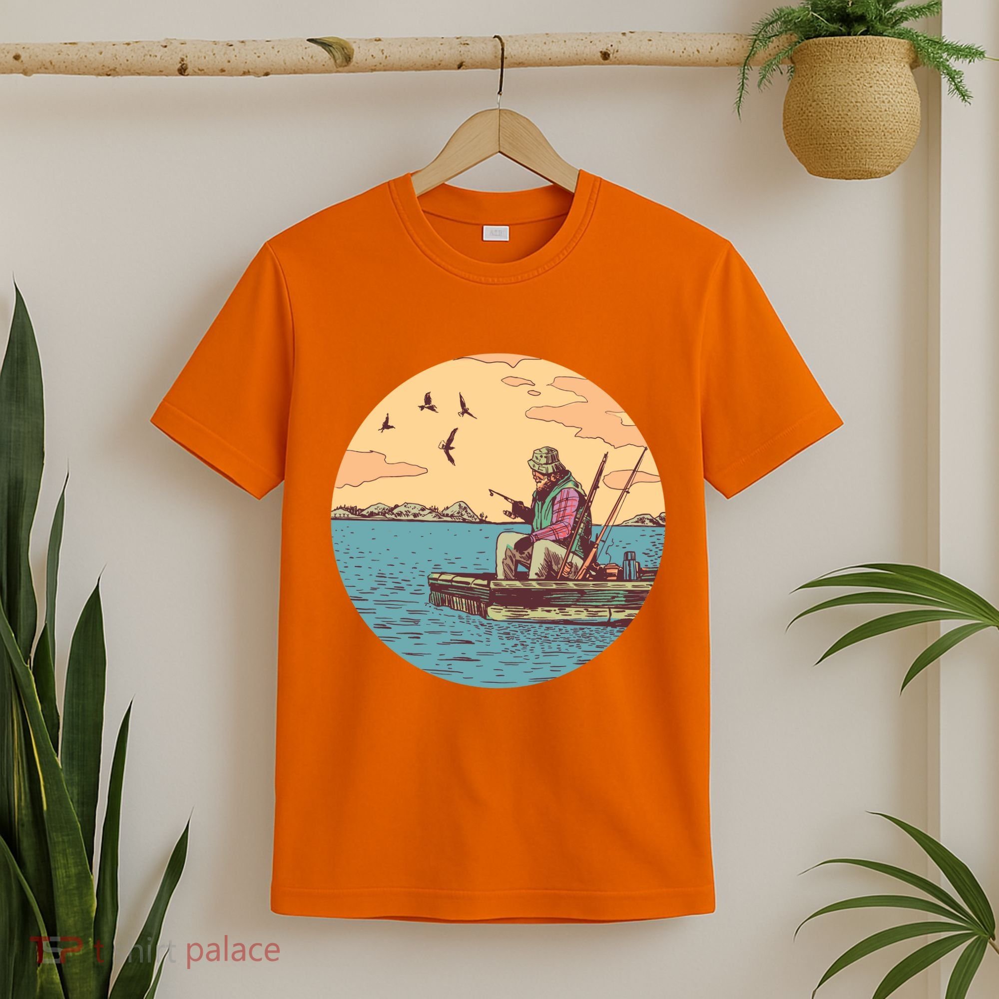 Old Man Fishing T-Shirt