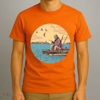 Old Man Fishing T-Shirt thumb 3