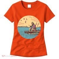 Old Man Fishing Women's T-Shirt thumb 0