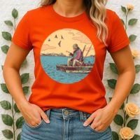 Old Man Fishing Women's T-Shirt thumb 2