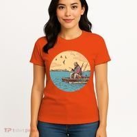 Old Man Fishing Women's T-Shirt thumb 4