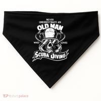 Old Man Who Loves Scuba Diving USA-Made Doggie Bandana thumb 0