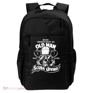 Old Man Who Loves Scuba Diving Backpack