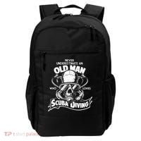 Old Man Who Loves Scuba Diving Backpack thumb 0