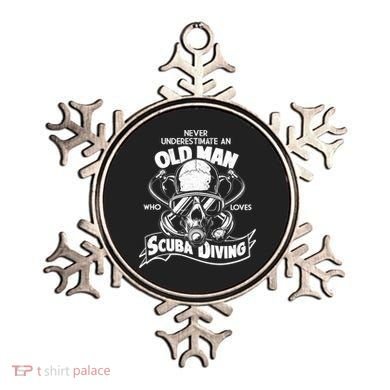 Old Man Who Loves Scuba Diving Ornament