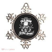 Old Man Who Loves Scuba Diving Ornament thumb 0
