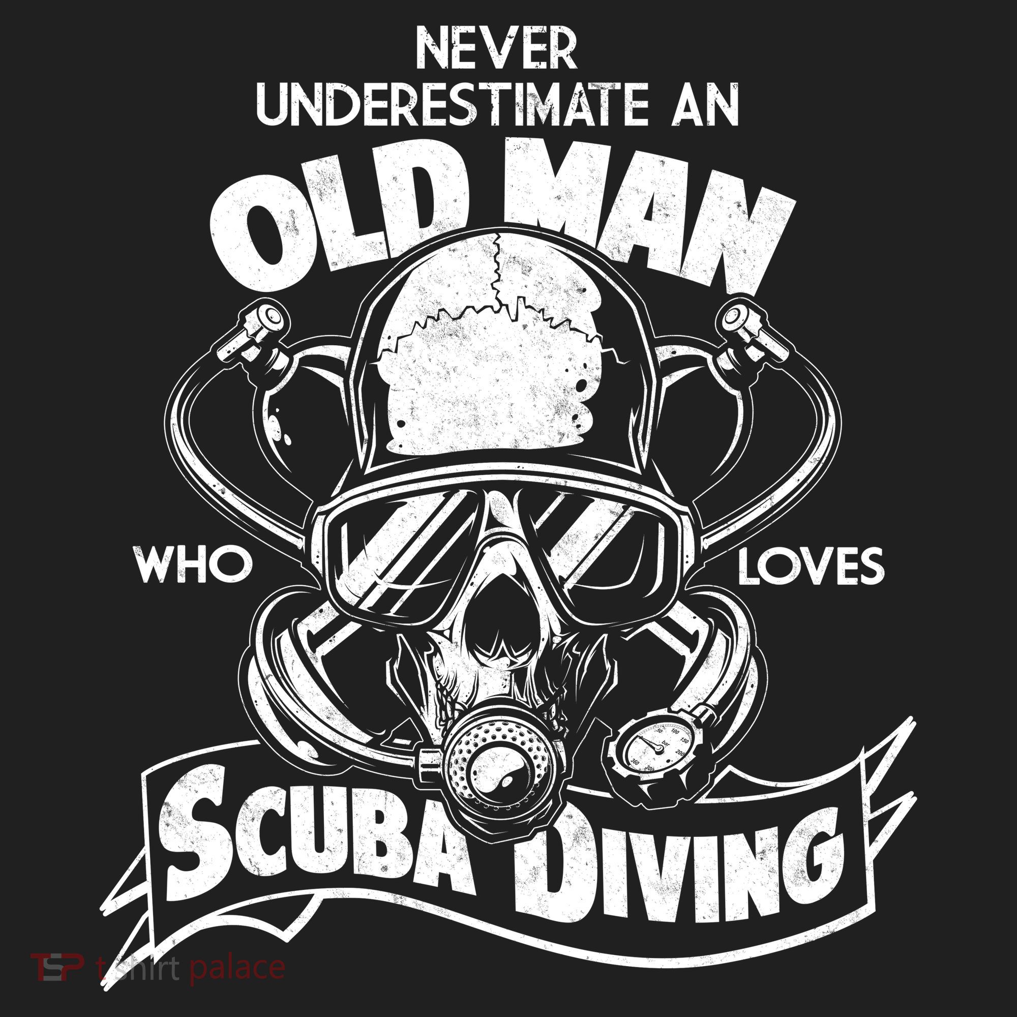 Old Man Who Loves Scuba Diving Hat