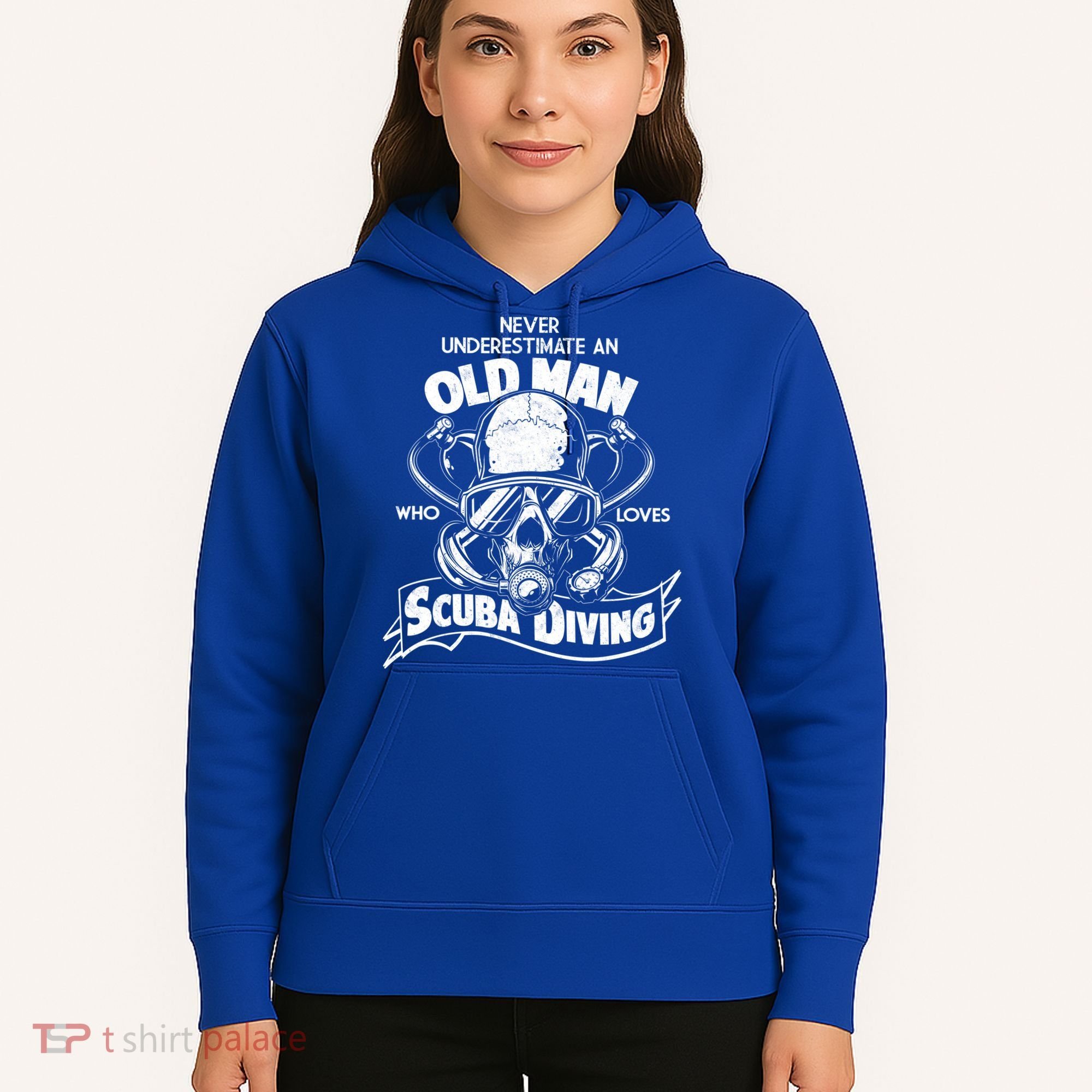 Old Man Who Loves Scuba Diving Hoodie