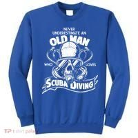Old Man Who Loves Scuba Diving Sweatshirt thumb 0
