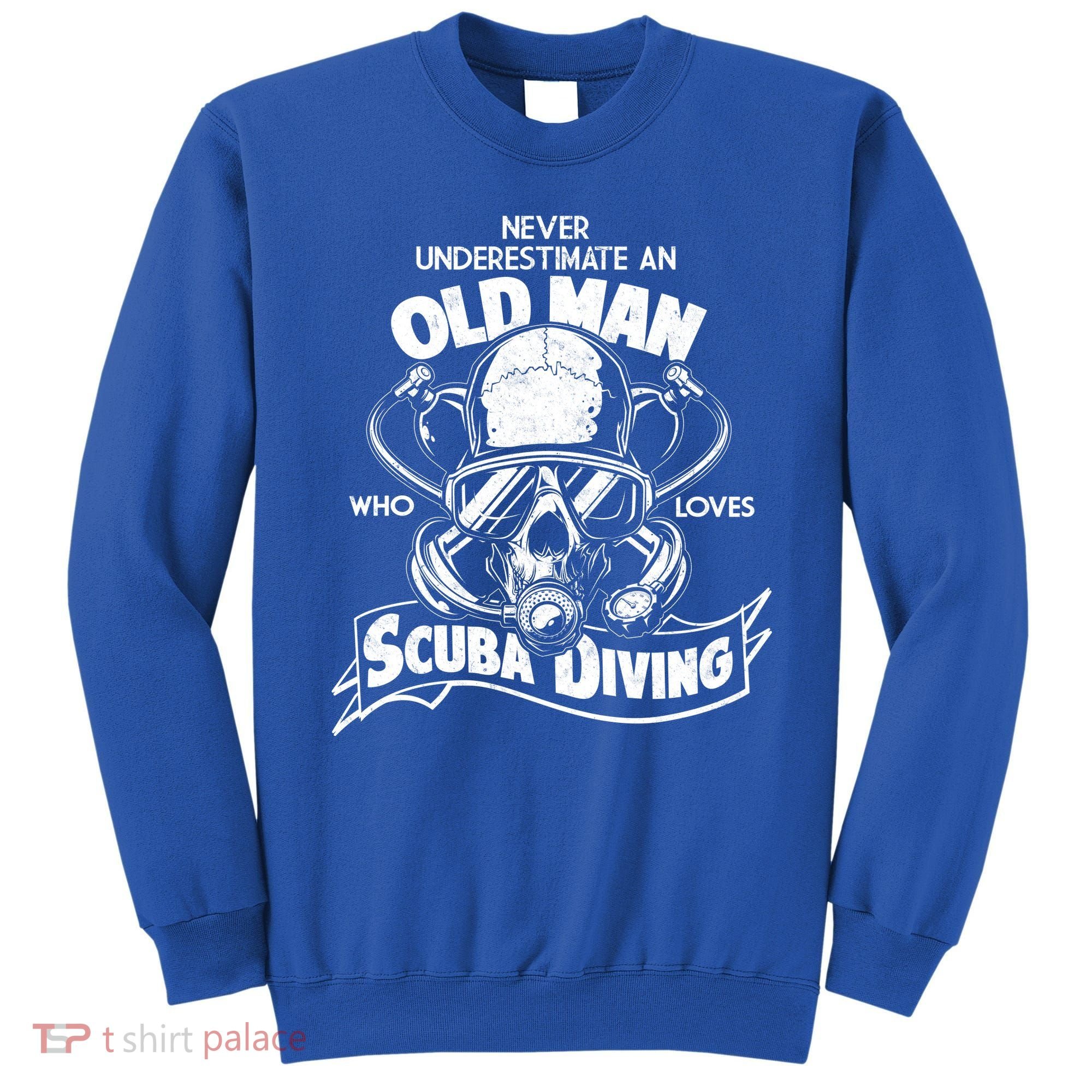 Old Man Who Loves Scuba Diving Sweatshirt