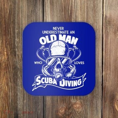 Old Man Who Loves Scuba Diving Coaster