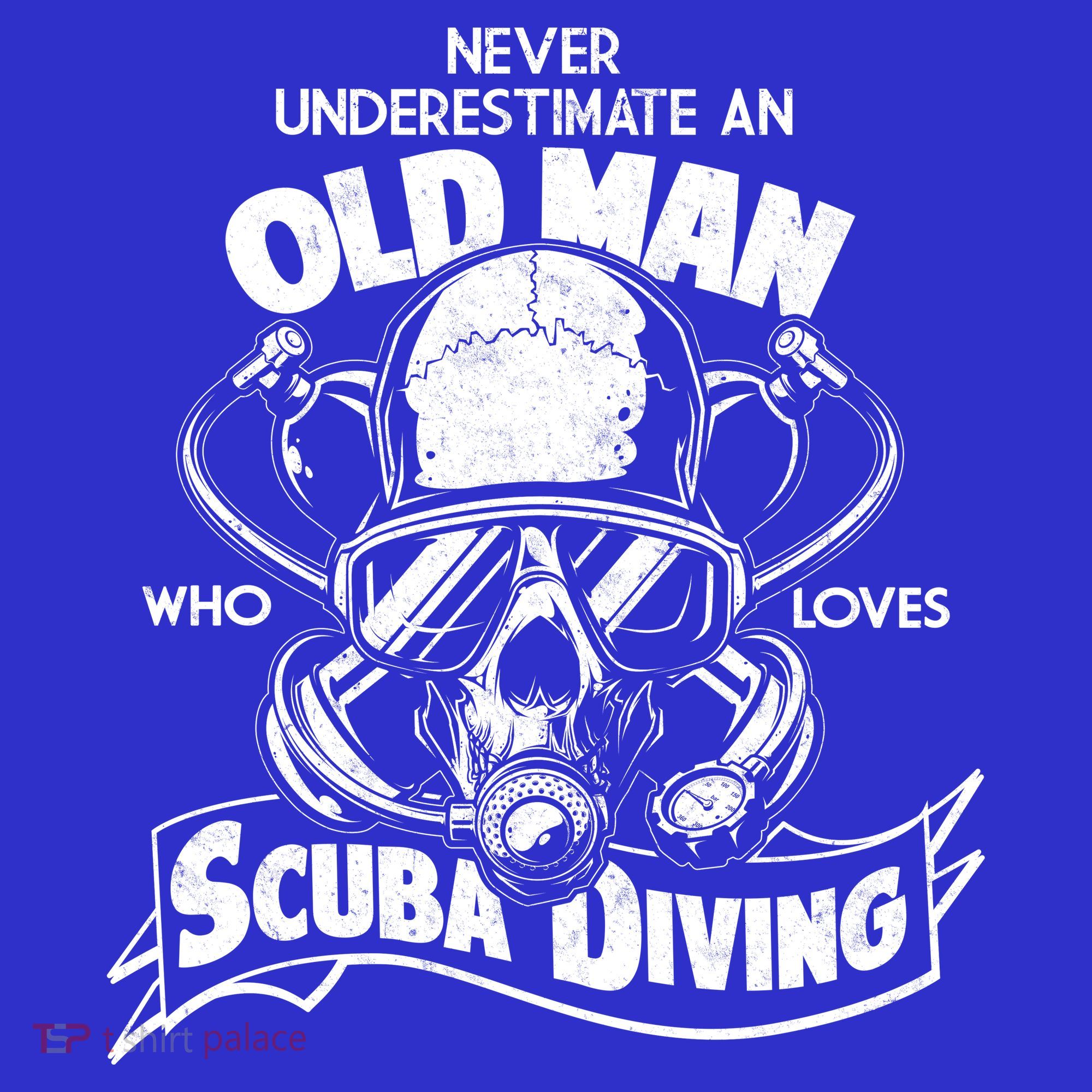 Old Man Who Loves Scuba Diving Coaster