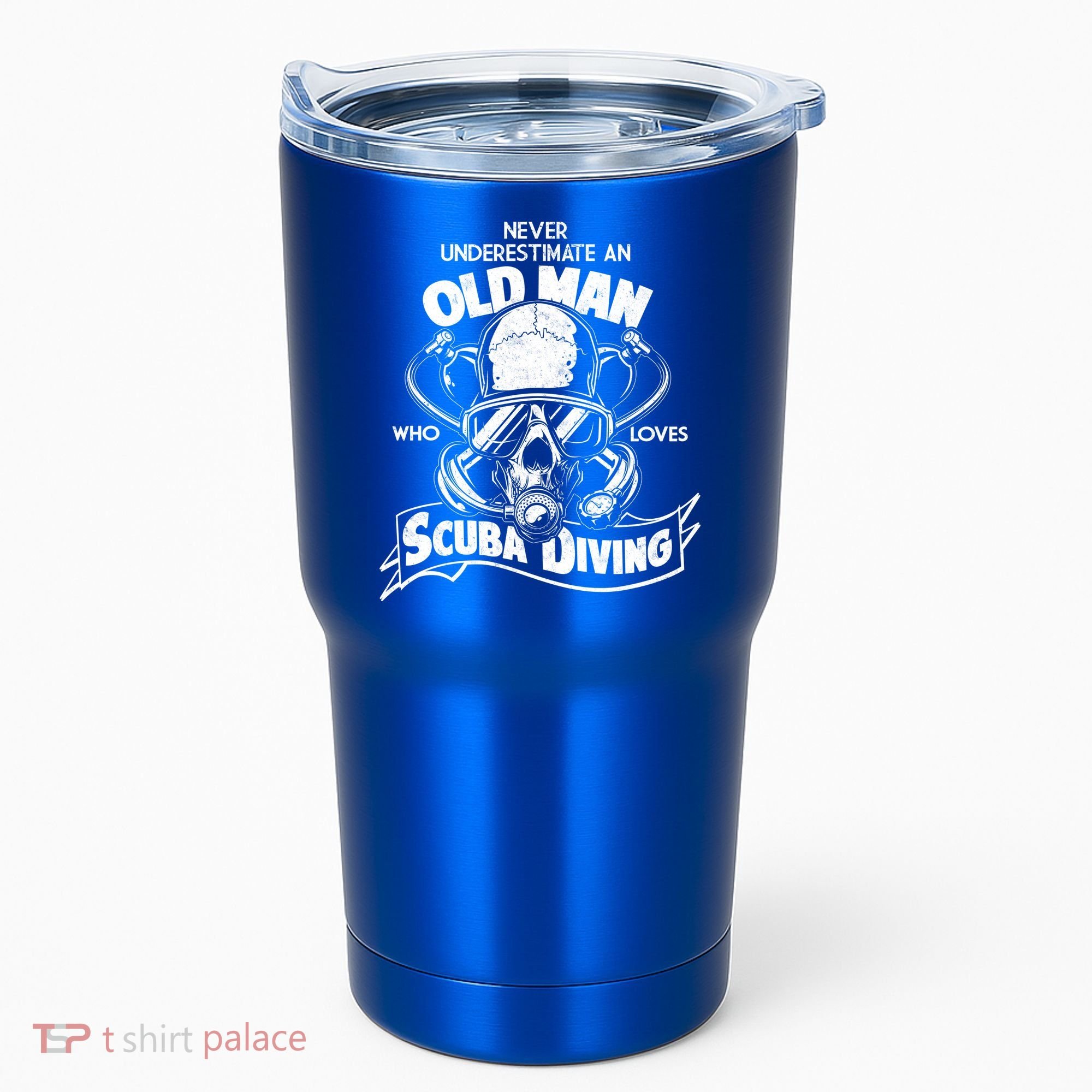 Old Man Who Loves Scuba Diving Tumbler