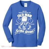 Old Man Who Loves Scuba Diving Kids Long Sleeve Shirt thumb 0