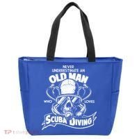 Old Man Who Loves Scuba Diving Tote Bag thumb 0