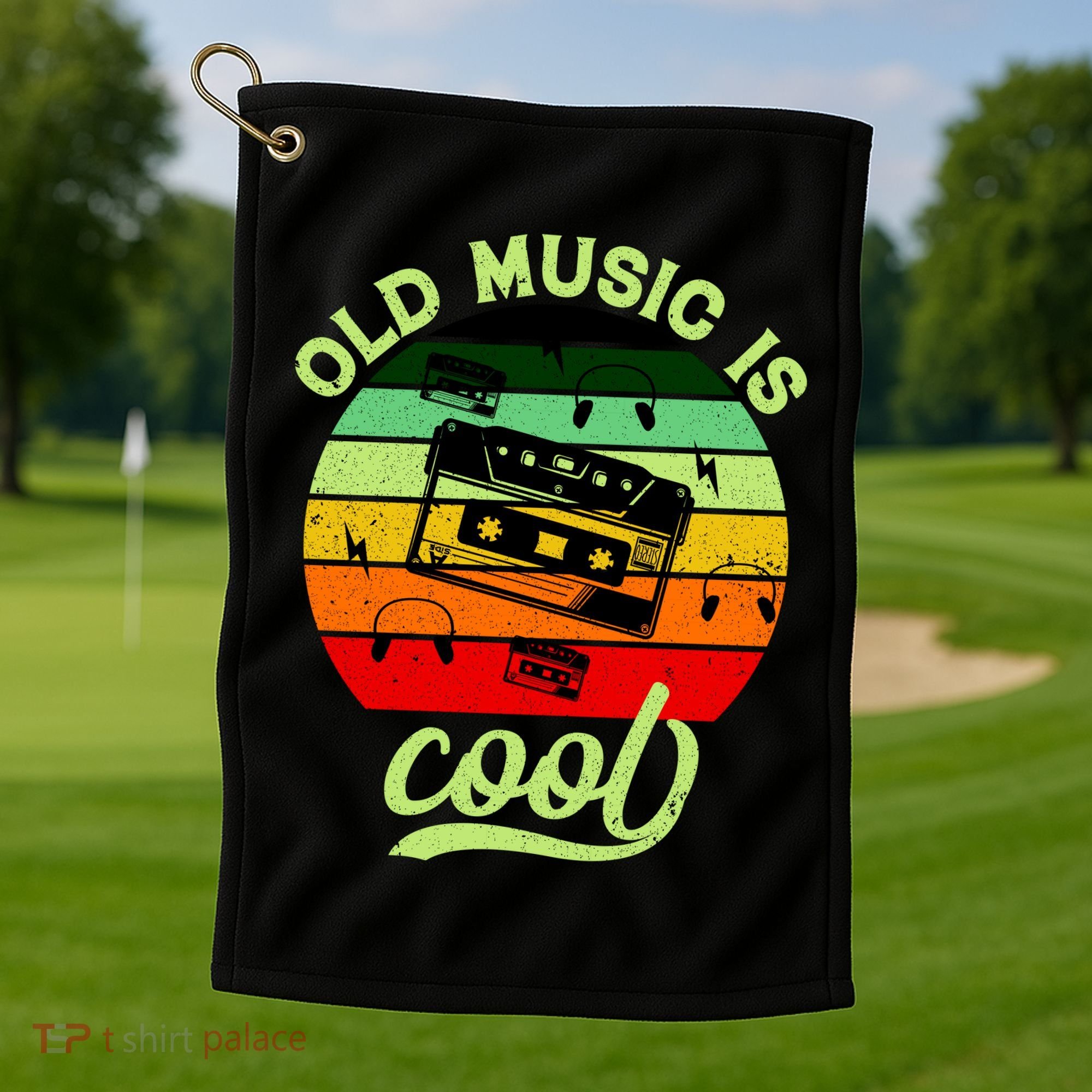Old Music Is Cool Golf Towel