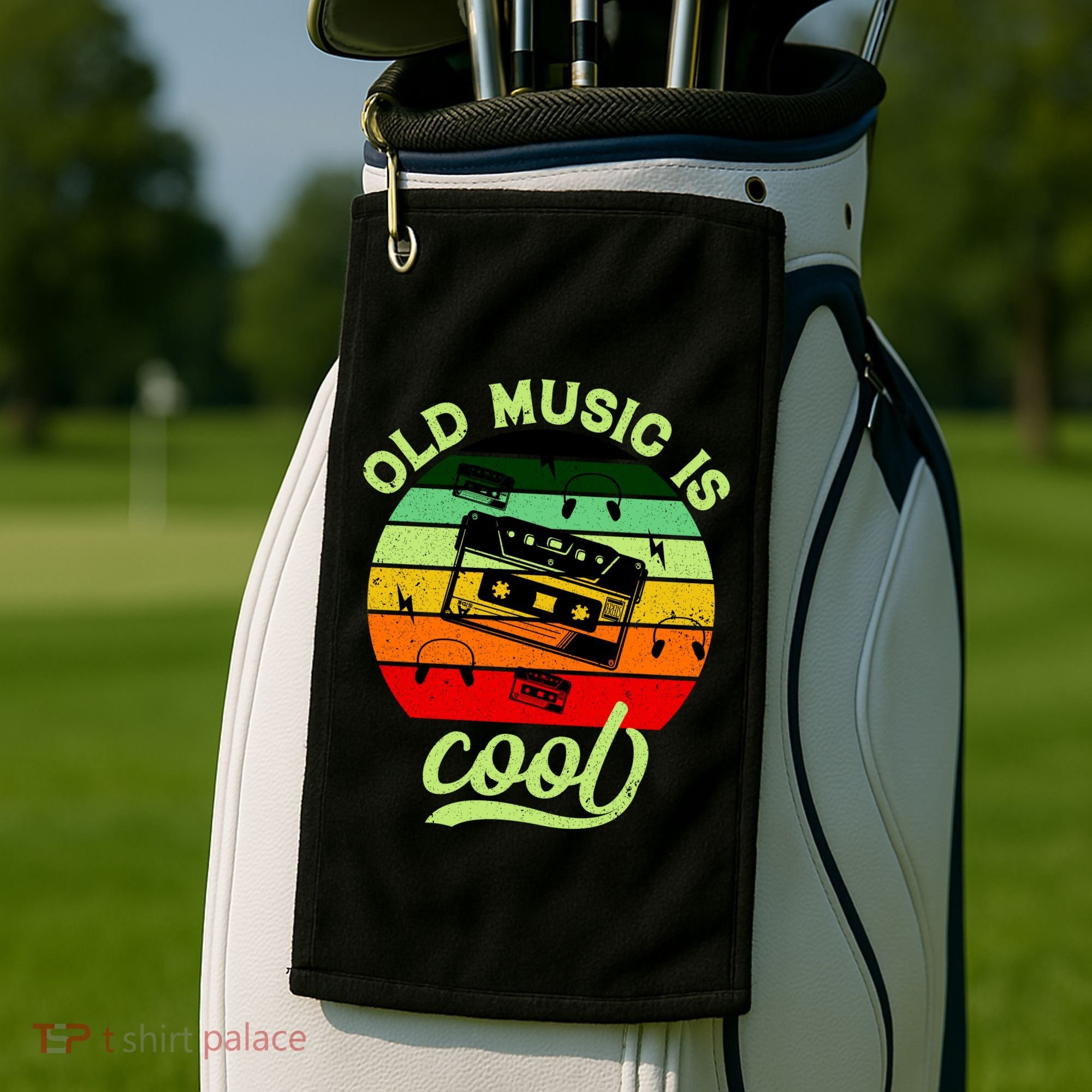Old Music Is Cool Golf Towel