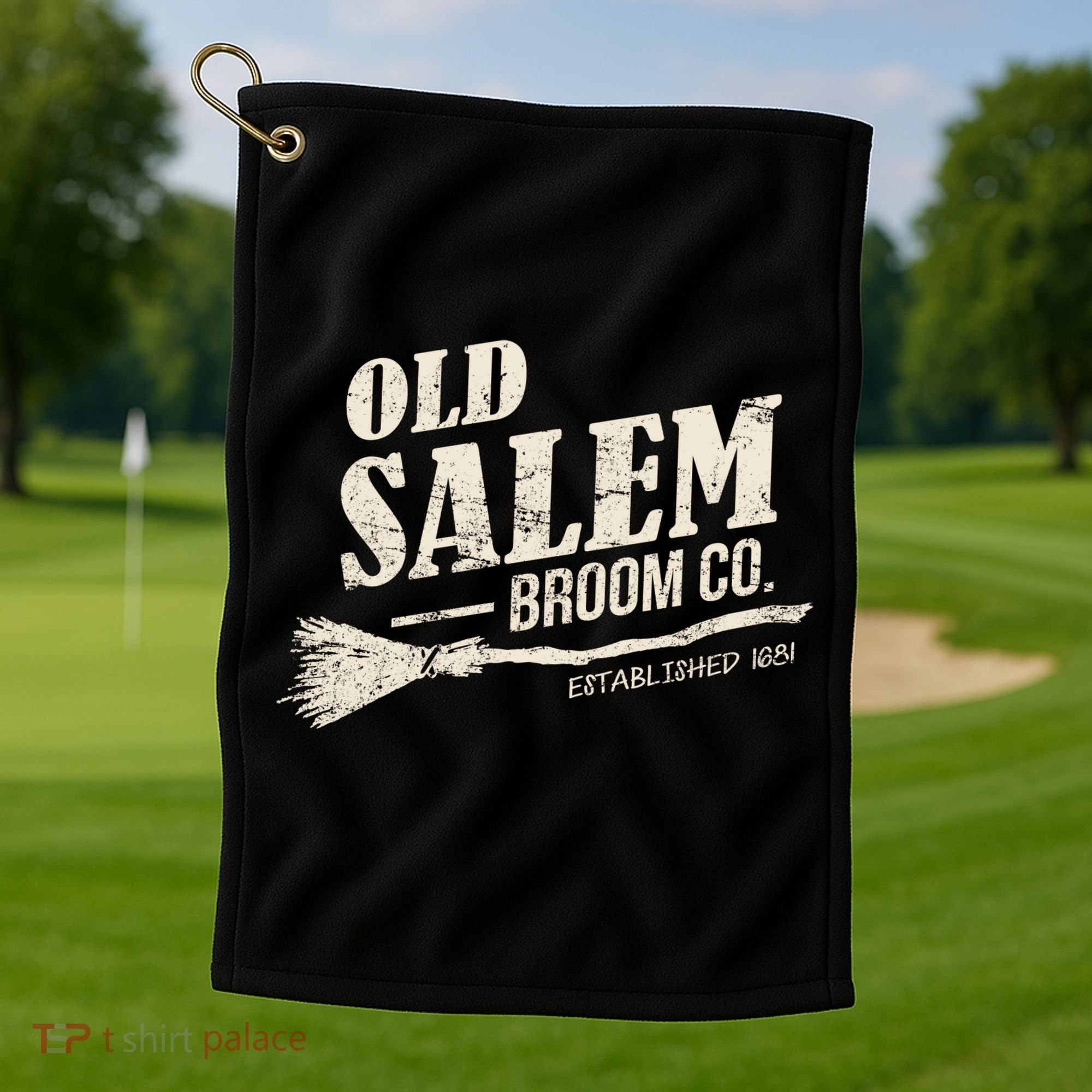 Old Salem Broom Company Golf Towel