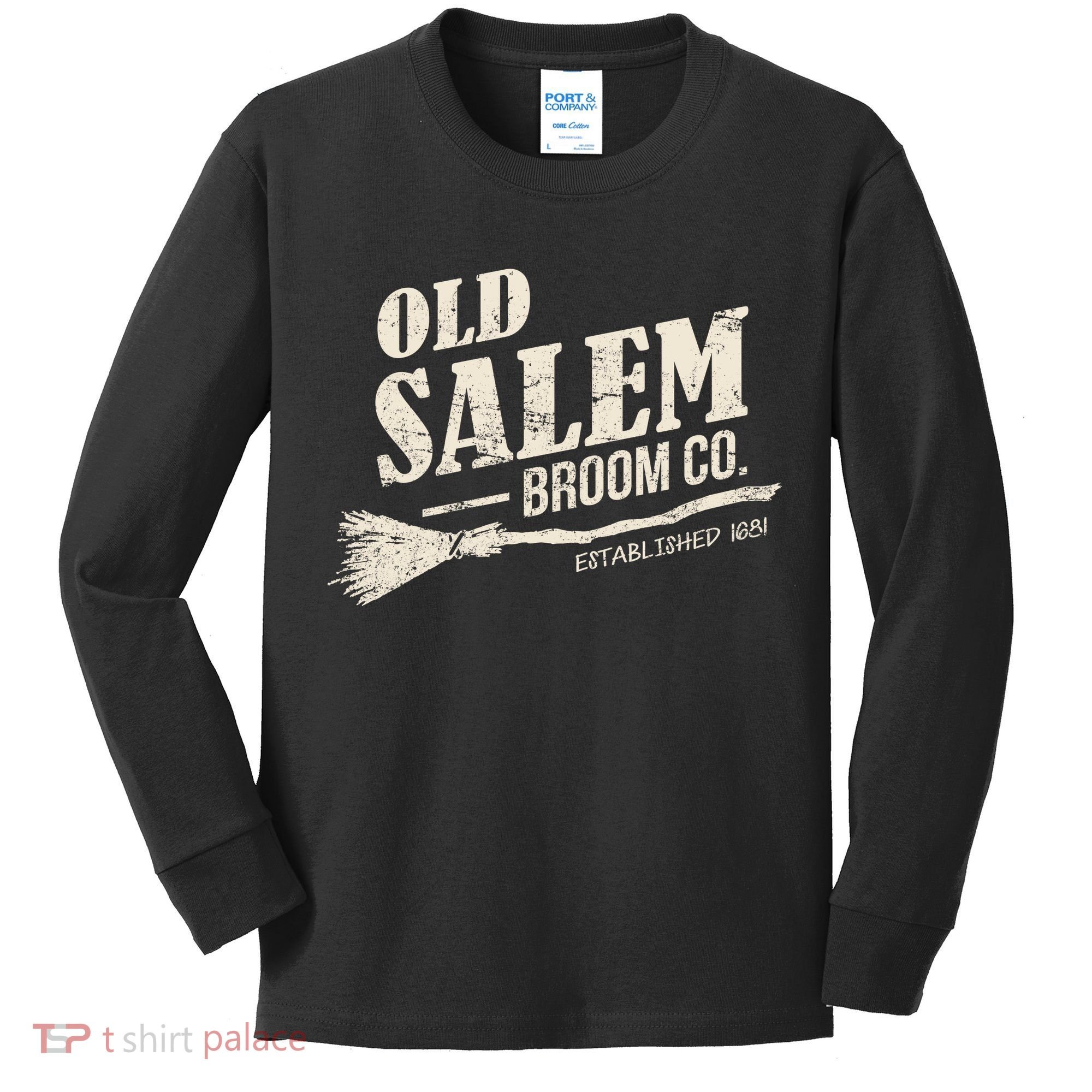 Old Salem Broom Company Kids Long Sleeve Shirt