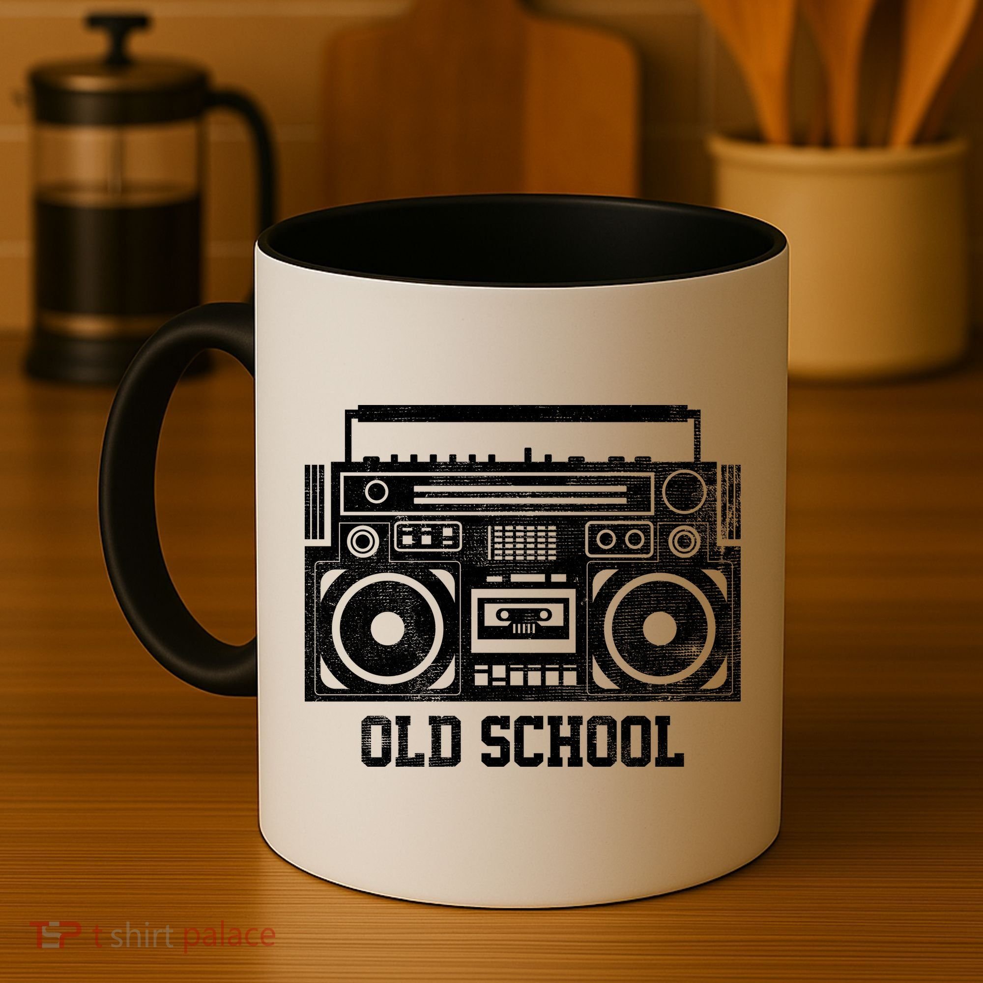 Old School Boombox Coffee Mug
