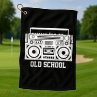 Old School Boombox Golf Towel thumb 1