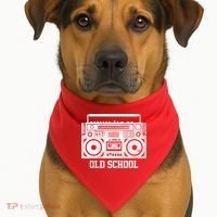 Old School Boombox USA-Made Doggie Bandana thumb 1