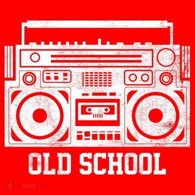 Old School Boombox V-Neck T-Shirt