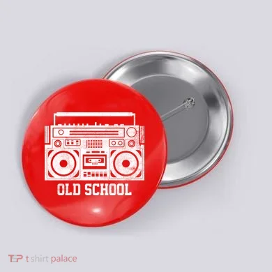 Old School Boombox Button