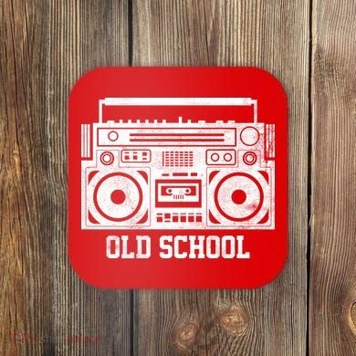Old School Boombox Coaster