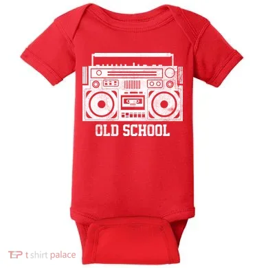 Old School Boombox Baby Bodysuit