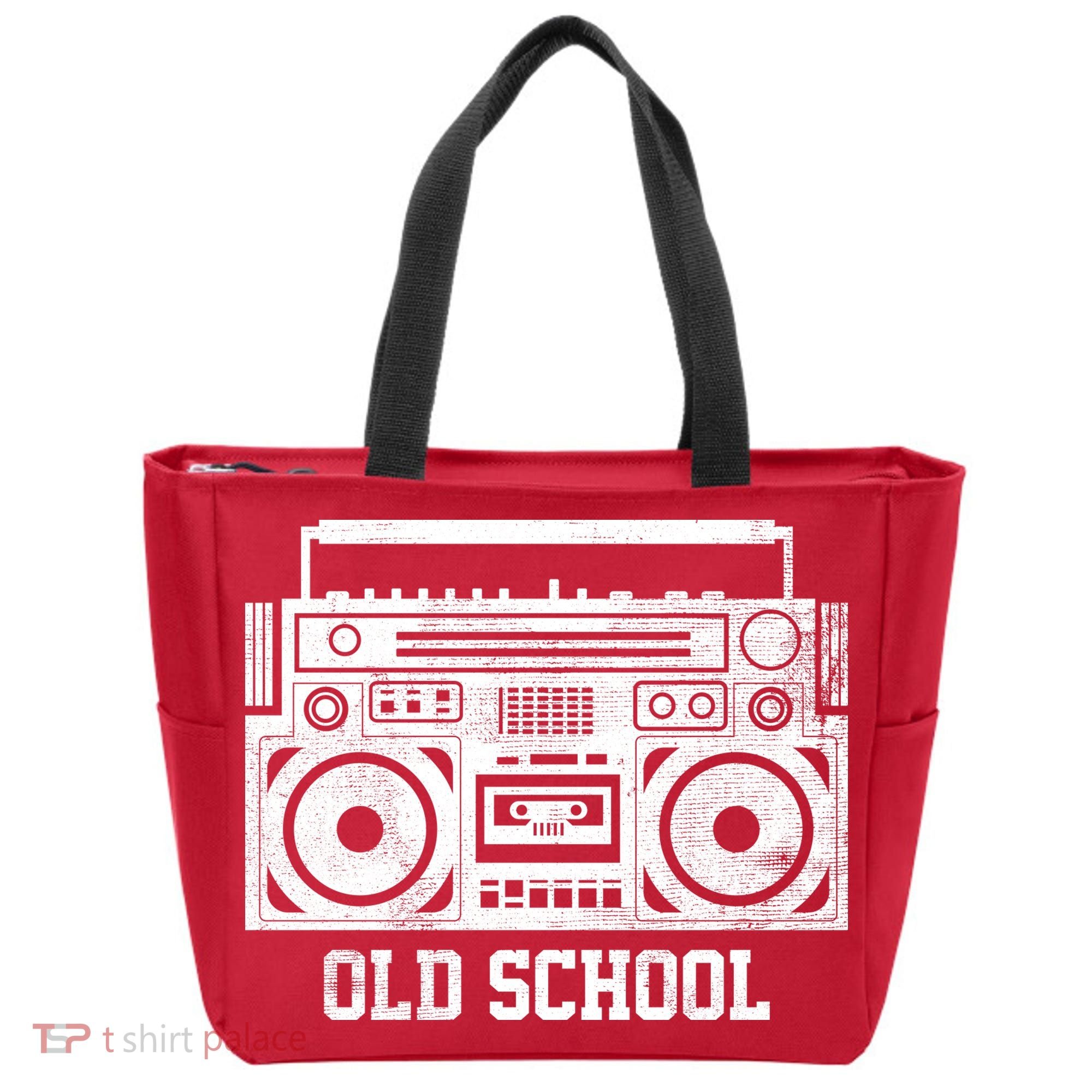 Old School Boombox Tote Bag