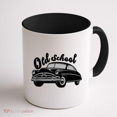 Old School Classic Car Coffee Mug back