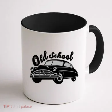 Old School Classic Car Coffee Mug back